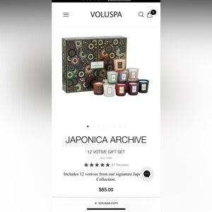 Voluspa mini candles